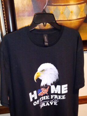 Gildan Black Softstyle Crewneck T-Shirt